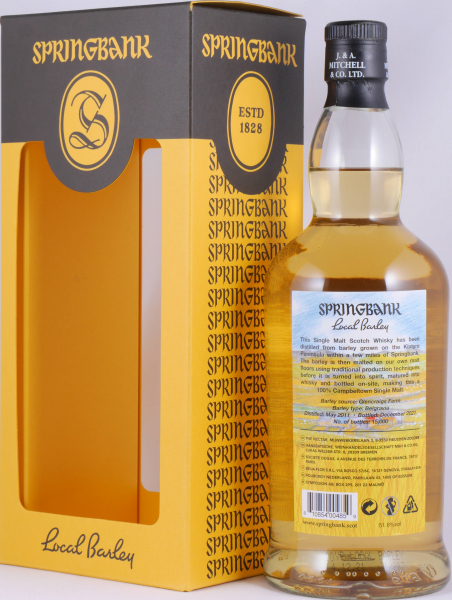 Springbank 2011 10 Years Local Barley Limited Edition 2021 Bourbon Casks Campbeltown Single Malt Scotch Whisky 51,6%