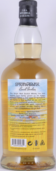 Springbank 2011 10 Years Local Barley Limited Edition 2021 Bourbon Casks Campbeltown Single Malt Scotch Whisky 51,6%