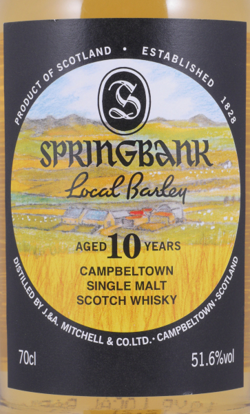 Springbank 2011 10 Years Local Barley Limited Edition 2021 Bourbon Casks Campbeltown Single Malt Scotch Whisky 51,6%