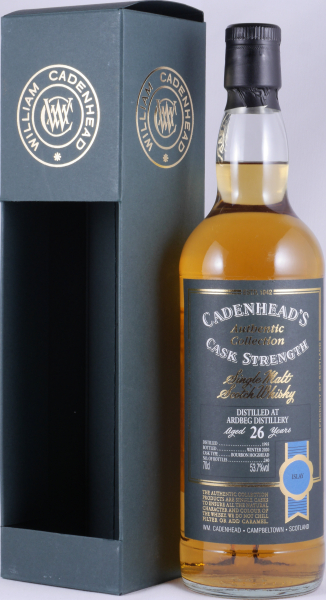 Ardbeg 1993 26 Years Bourbon Hogshead Cadenheads Authentic Collecton Islay Single Malt Scotch Whisky Cask Strength 53,7%