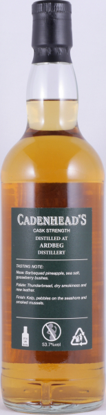 Ardbeg 1993 26 Years Bourbon Hogshead Cadenheads Authentic Collecton Islay Single Malt Scotch Whisky Cask Strength 53,7%