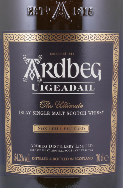 Ardbeg Uigeadail Release 2011 Islay Single Malt Scotch Whisky Traditional Strength 54,2%