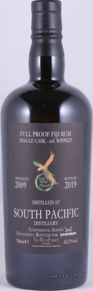 South Pacific 2009 10 Years Single Cask No. WP09623 The Wild Parrott Full Proof Fiji Rum 62.3%