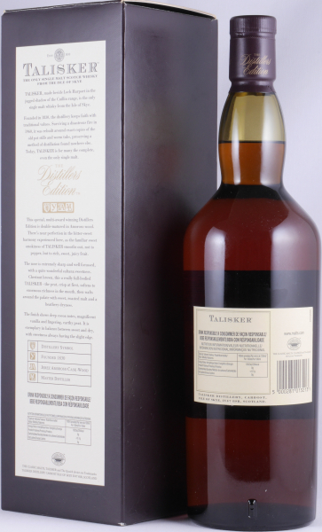 Talisker 1998 11 Years Distillers Edition 2009 Special Release TD-S: 5LX Isle of Skye Single Malt Scotch Whisky 45.8% 1.0L