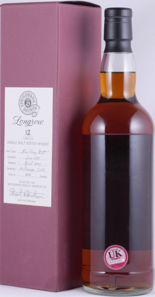 Longrow 1996 12 Years Fino Sherry Butt Springbank Society Campbeltown Single Malt Scotch Whisky Cask Strength 57,6%