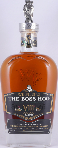 Whistlepig The Boss Hog VIII LapuLapus Pacific 17 Years Release 2021 Philippine Rum Barrels Finish Single Barrel No. 7 Straight Rye Whiskey 52,4%