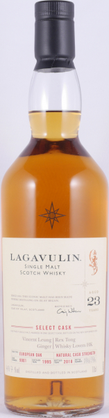 Lagavulin 1995 23 Years European Oak Cask No. 9001 Select Cask Limited Single Cask Edition Islay Single Malt Scotch Whisky 48,7%