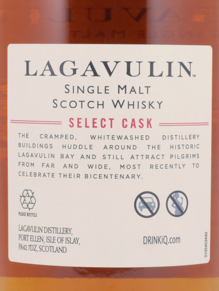 Lagavulin 1995 23 Years European Oak Cask No. 9001 Select Cask Limited Single Cask Edition Islay Single Malt Scotch Whisky 48,7%