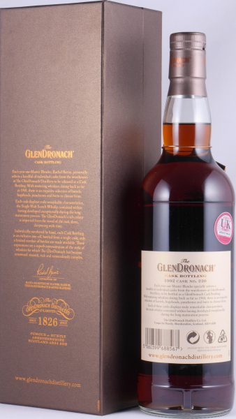 Glendronach 1992 26 Years Sherry Butt Cask No. 220 Highland Single Malt Scotch Whisky 54.7%