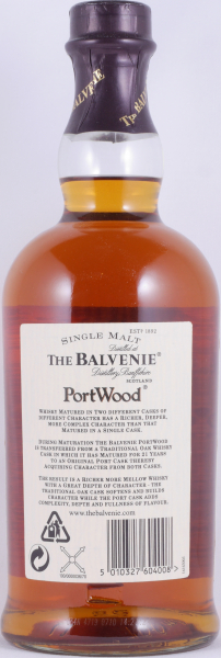 Balvenie 21 Years Port Wood Release 2004 Highland Single Malt Scotch Whisky 40.0%