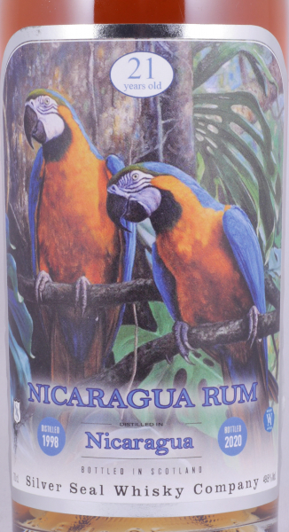 Nicaragua 1998 21 Years Single Cask No. 23 Silver Seal Wildlife Collection CLDN Column Still Rum 49.8%