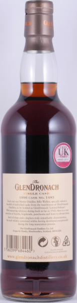 Glendronach 1996 20 Years Pedro Ximenez Sherry Puncheon Cask No. 1485 Highland Single Malt Scotch Whisky Cask Strength 53,0%