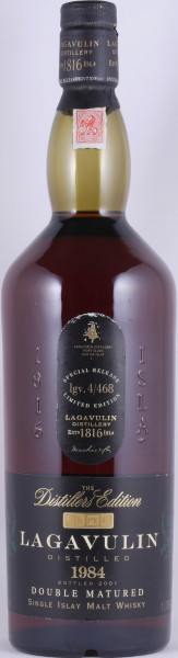 Lagavulin 1984 16 Years Distillers Edition 2001 4th Special Release lgv.4/468 Islay Single Malt Scotch Whisky 43,0% 1,0L