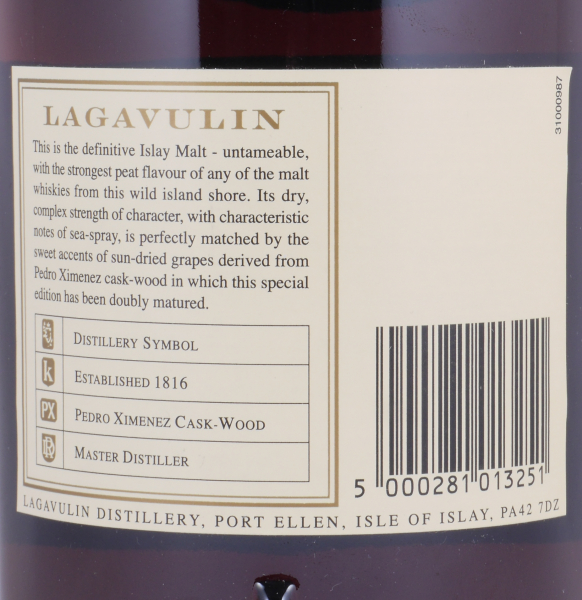 Lagavulin 1984 16 Years Distillers Edition 2001 4th Special Release lgv.4/468 Islay Single Malt Scotch Whisky 43,0% 1,0L