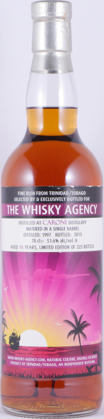 Caroni 1997 16 Years Single Barrel The Whisky Agency Fine Trinidad Rum 51.6%