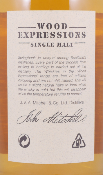 Springbank 1991 16 Years Rum Wood Limited Wood Expressions Campbeltown Single Malt Scotch Whisky Cask Strength 54,2%