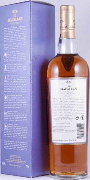 Macallan 18 Years Fine Oak Triple Cask Matured Bourbon und Sherry Oak Highland Single Malt Scotch Whisky 43,0%