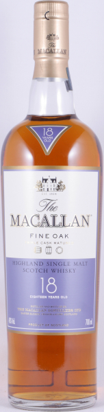 Macallan 18 Years Fine Oak Triple Cask Matured Bourbon und Sherry Oak Highland Single Malt Scotch Whisky 43,0%