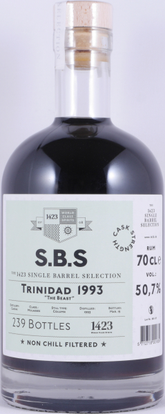Caroni 1993 26 Years The Beast S.B.S Single Barrel Selection Full Proof Trinidad Rum 50.7%
