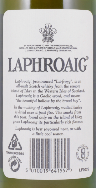 Laphroaig 10 Years Bourbon Casks Vintage 1980s Islay Single Malt Scotch Whisky 40.0%