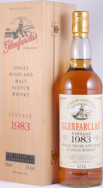 Glenfarclas 1983 19 Years Sherry Casks The Spirit of Independence Highland Single Malt Scotch Whisky 43,0%