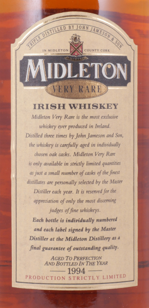 Midleton Very Rare 1994 Limited Edition Blended Irish Whiskey 40,0%