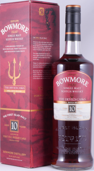 Bowmore The Devils Casks 1 10 Years First Fill Sherry Casks Small Batch Release Islay Single Malt Scotch Whisky 56.9%