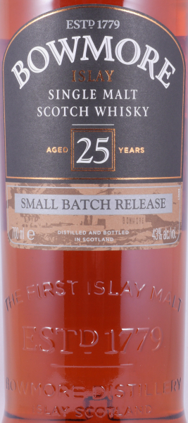 Bowmore 25 Years Small Batch Release 2014 Islay Single Malt Scotch Whisky 43,0%