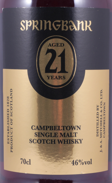 Springbank 21 Years Limited Edition 2020 Bourbon, Rum, Sherry and Port Casks Campbeltown Single Malt Scotch Whisky 46,0%