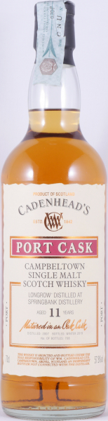 Longrow 2007 11 Years Refill Port Cask Cadenhead Campbeltown Single Malt Scotch Whisky Cask Strength 57,8%