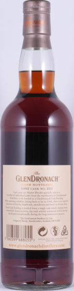 Glendronach 1992 26 Years Oloroso Sherry Butt Cask No. 221 Highland Single Malt Scotch Whisky 56.5%