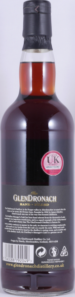 Glendronach 1992 27 Years Oloroso Sherry Butt Cask No. 218 Distillery Managers Exklusive Hand-Filled Highland Single Malt Scotch Whisky 59,0%