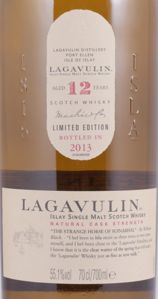 Lagavulin 12 Years 13th Special Release 2013 Limited Edition Islay Single Malt Scotch Whisky Cask Strength 55,1%