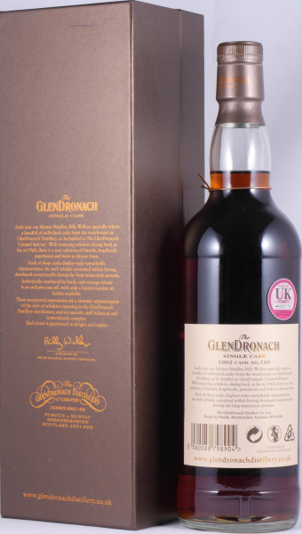 Glendronach 1992 22 Years Oloroso Sherry Butt Cask No. 199 Highland Single Malt Scotch Whisky 59,4%