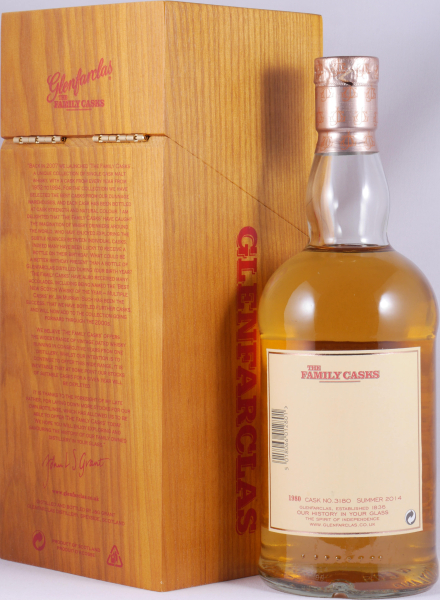 Glenfarclas 1980 33 Years The Family Casks Summer 2014 Plain Hogshead Cask No. 3180 Highland Single Malt Scotch Whisky 46.2%
