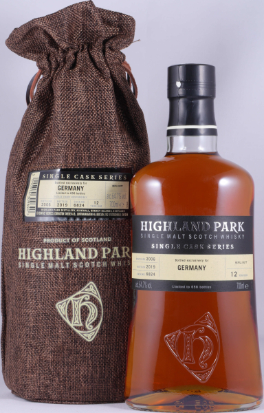 Highland Park 2006 12 Years Refill Butt Cask No. 6824 Orkney Islands Single Malt Scotch Whisky Cask Strength 64,7%