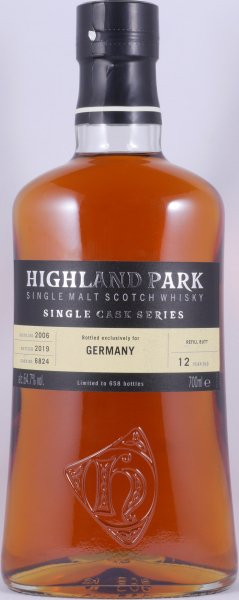 Highland Park 2006 12 Years Refill Butt Cask No. 6824 Orkney Islands Single Malt Scotch Whisky Cask Strength 64,7%