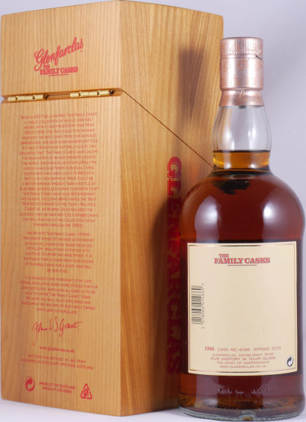 Glenfarclas 1966 48 Years The Family Casks Spring 2015 Sherry Butt Cask No. 4198 Highland Single Malt Scotch Whisky 50,6%