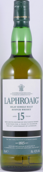 Laphroaig 15 Years 200th Anniversary of Laphroaig Limited Edition Islay Single Malt Scotch Whisky 43,0%