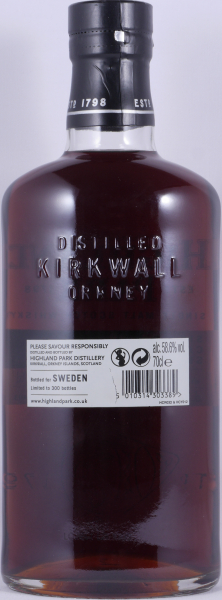 Highland Park 2002 13 Years 1st Fill European Sherry Hogshead Cask No. 6403 Orkney Islands Single Malt Scotch Whisky 58.6%