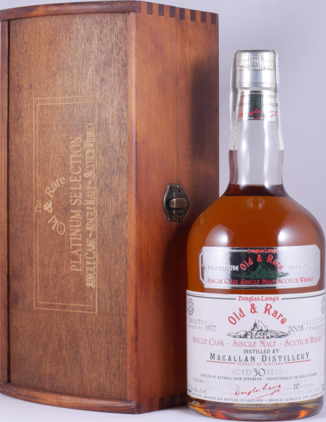 Macallan 1977 30 Years Sherry Wood Finish Douglas Laing Old and Rare Platinum Selection Highland Single Malt Scotch Whisky 53.2%