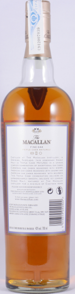 Macallan 18 Years Fine Oak Triple Cask Matured Bourbon und Sherry Oak Casks Highland Single Malt Scotch Whisky 43,0%