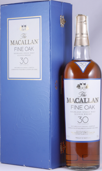 Macallan 30 Years Fine Oak Bourbon und Sherry Oak Casks Highland Single Malt Scotch Whisky 43,0%