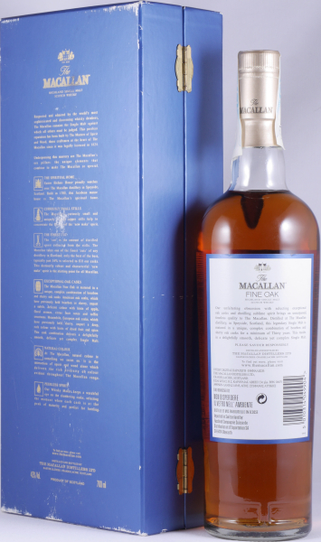 Macallan 30 Years Fine Oak Bourbon und Sherry Oak Casks Highland Single Malt Scotch Whisky 43,0%