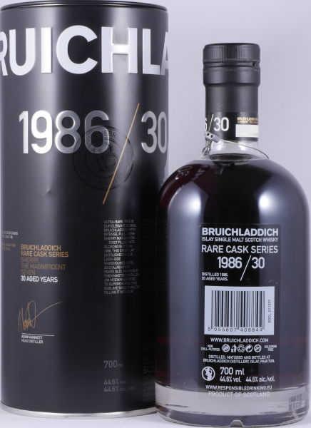 Bruichladdich 1986 30 Years Sherry Casks The Magnificent Seven Rare Cask Islay Single Malt Scotch Whisky 44,6%