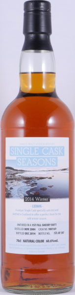 Ledaig 2004 10 Years First Fill Sherry Butt Cask No. 900169 Single Cask Seasons Winter 2014 Isle of Mull Single Malt Scotch Whisky 60,6%
