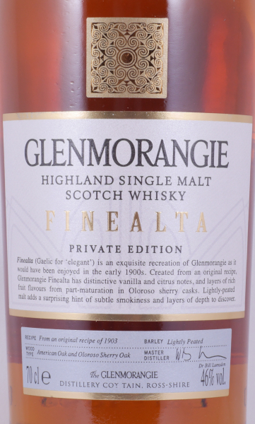 Glenmorangie Finealta Limited Private Edition 2010 Highland Single Malt Scotch Whisky 46,0%