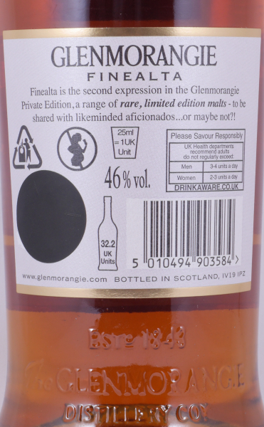 Glenmorangie Finealta Limited Private Edition 2010 Highland Single Malt Scotch Whisky 46,0%