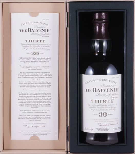 Balvenie Thirty 30 Years Edition 2013 Bourbon Casks and Oloroso Sherry Butts Highland Single Malt Scotch Whisky 47.3%