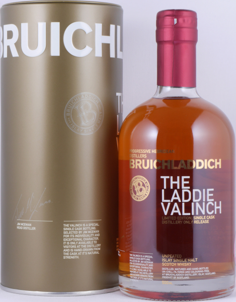 Bruichladdich 1992 23 Years Bourbon Cask No. 053 R13/110 Laddie Crew Valinch No. 12 PG McCuaig Islay Single Malt Scotch Whisky 51,3%